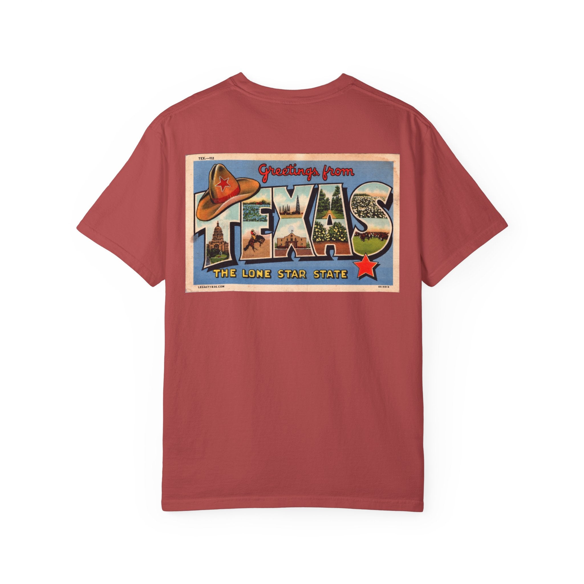 Greetings From Texas Vintage Postcard Shirt