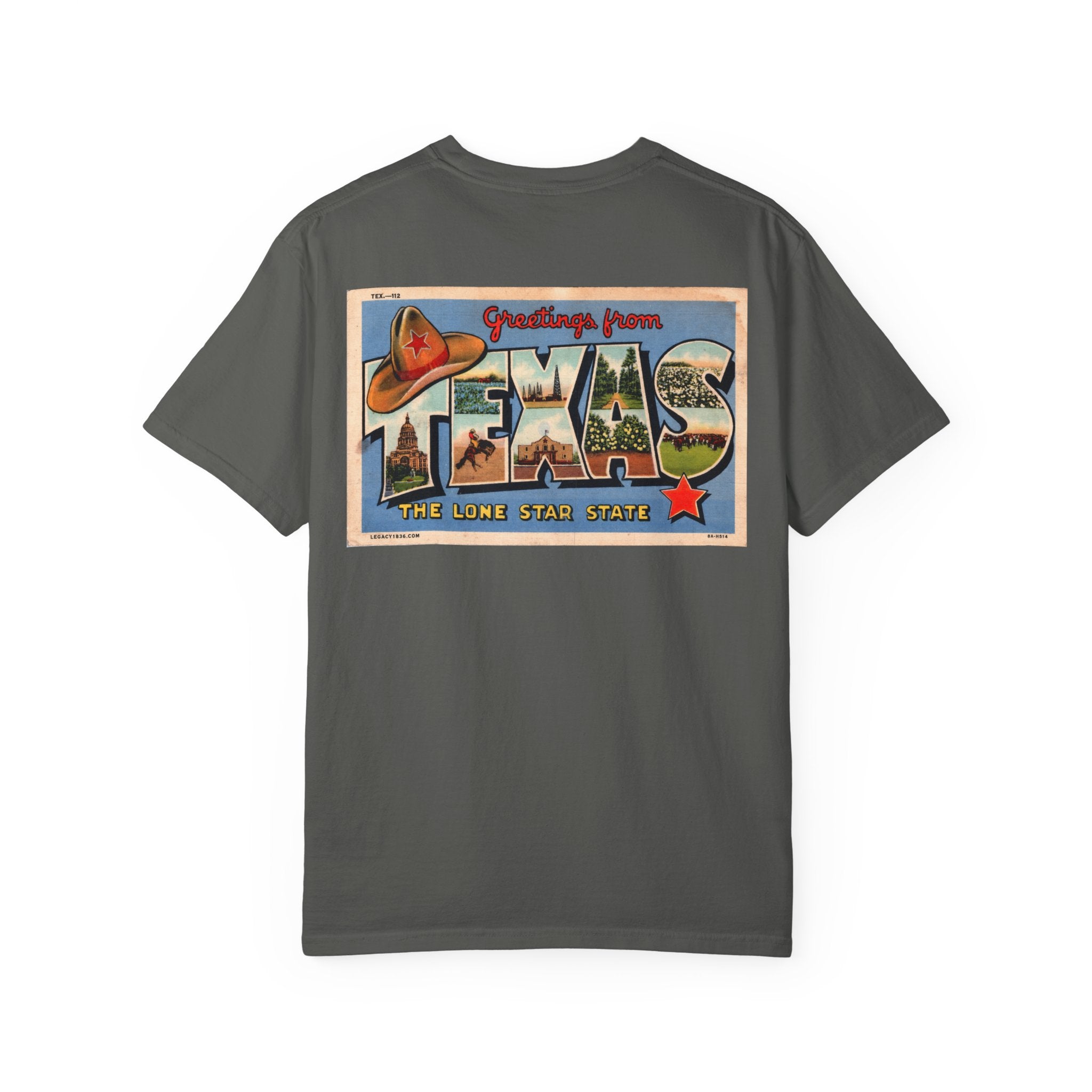 Greetings From Texas Vintage Postcard Shirt